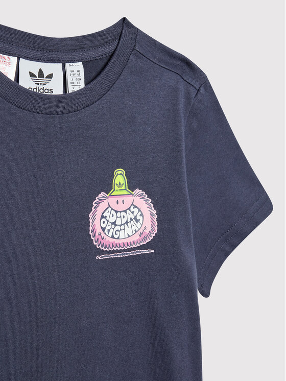 adidas adidas Marškinėliai KEVIN LYONS HF7539 Tamsiai mėlyna Regular Fit