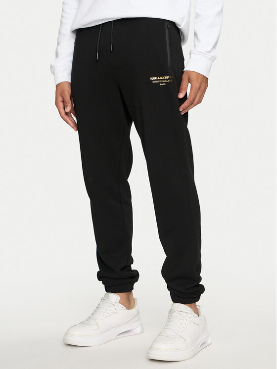 KARL LAGERFELD KARL LAGERFELD Pantaloni da tuta 705032 544910 Nero Regular Fit