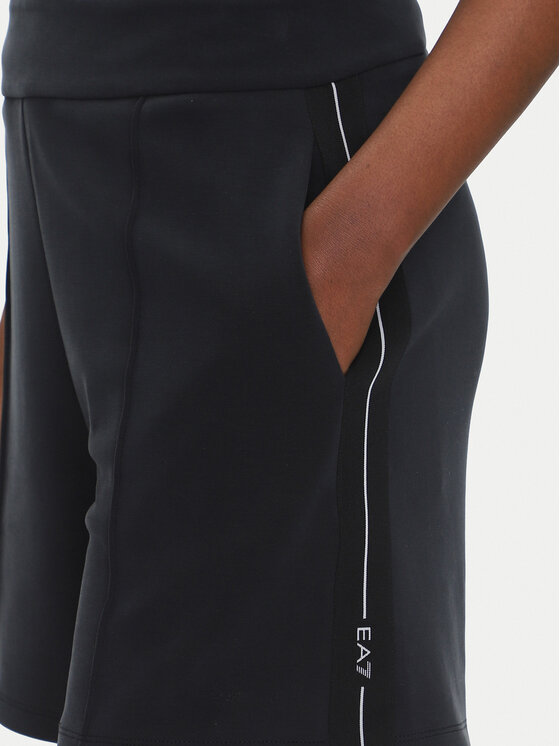 EA7 Emporio Armani EA7 Emporio Armani Bavlnené šortky 7W000176 AF12643 UC001 Čierna Regular Fit