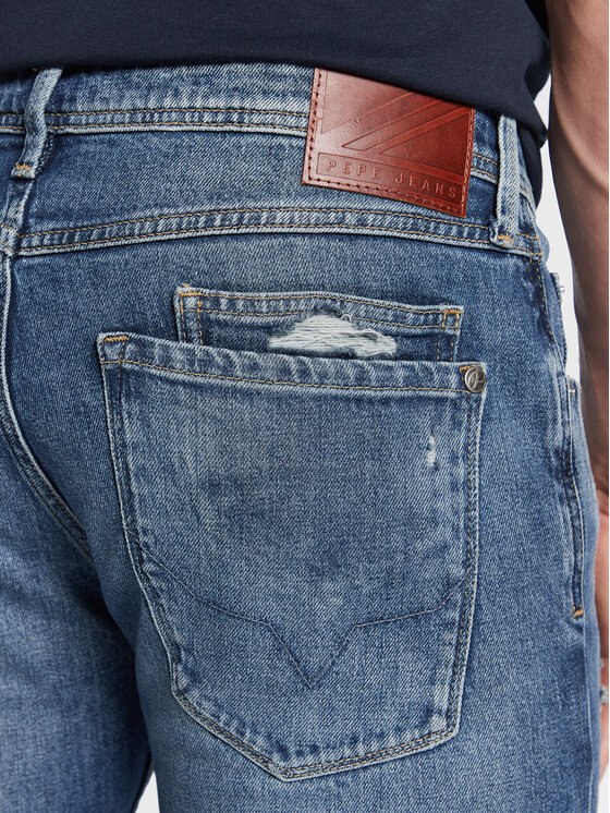 Pepe Jeans Pepe Jeans Дънки Stanley PM206816 Тъмносин Tapered Fit