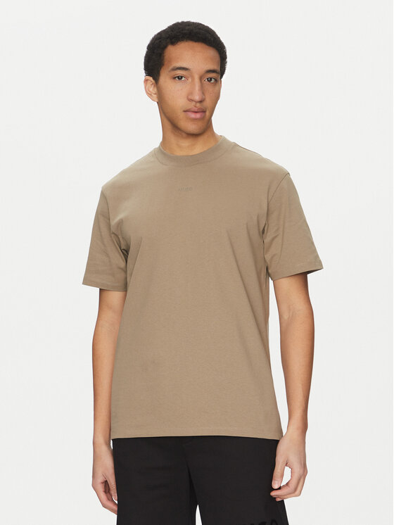 HUGO HUGO Majica Dapolino 50488330 Rjava Relaxed Fit