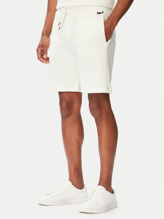 BOSS BOSS Спортни шорти Structure Shorts 50540581 Кремав Regular Fit