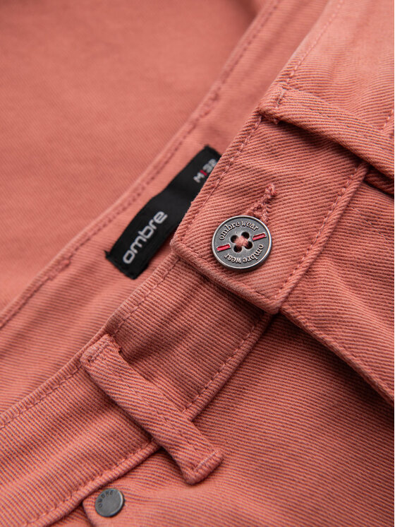 Ombre Ombre Szorty jeansowe OM-SRDS-0162 Różowy Regular Fit