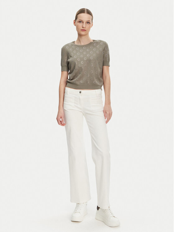 Guess Guess Pulover W5GR05 Z3D60 Rjava Regular Fit