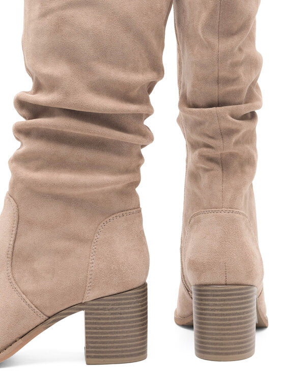 Jenny Fairy Kozaki WS14438-02 Beżowy | Modivo.pl