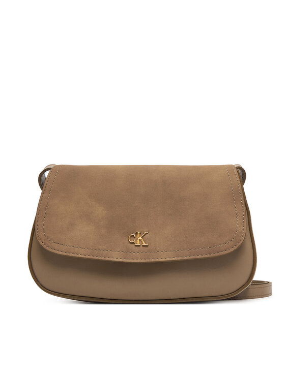 Calvin Klein Calvin Klein Kabelka Ck Brushed Flap Camera Bag LV04F3409G Béžová