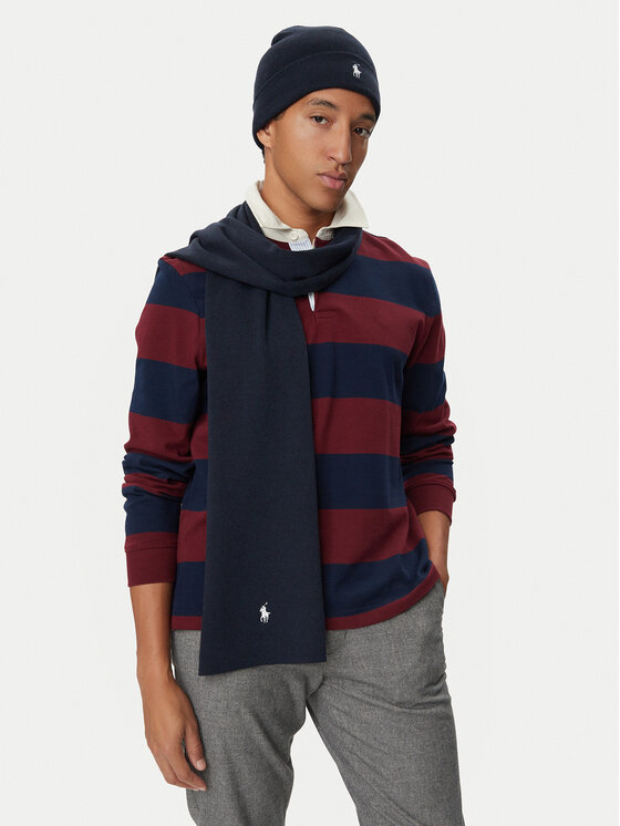 Polo Ralph Lauren Polo Ralph Lauren Set čiapka a šál 710B28980001 Tmavomodrá