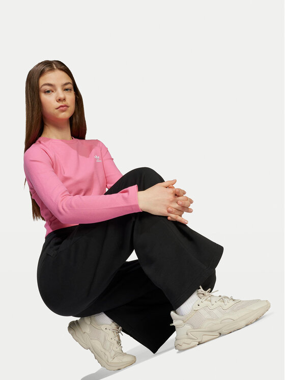 adidas adidas Spodnie dresowe JX2780 Czarny Wide Leg