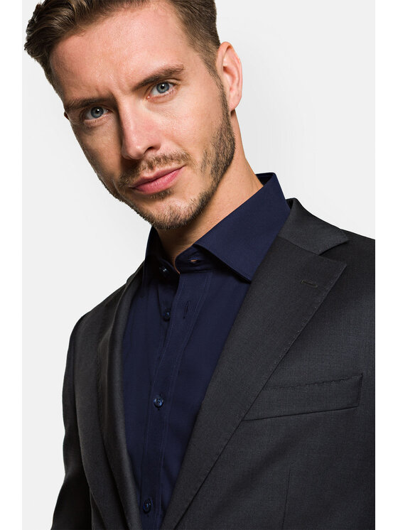 Lancerto Lancerto Garnitur Turyn Szary Regular Fit