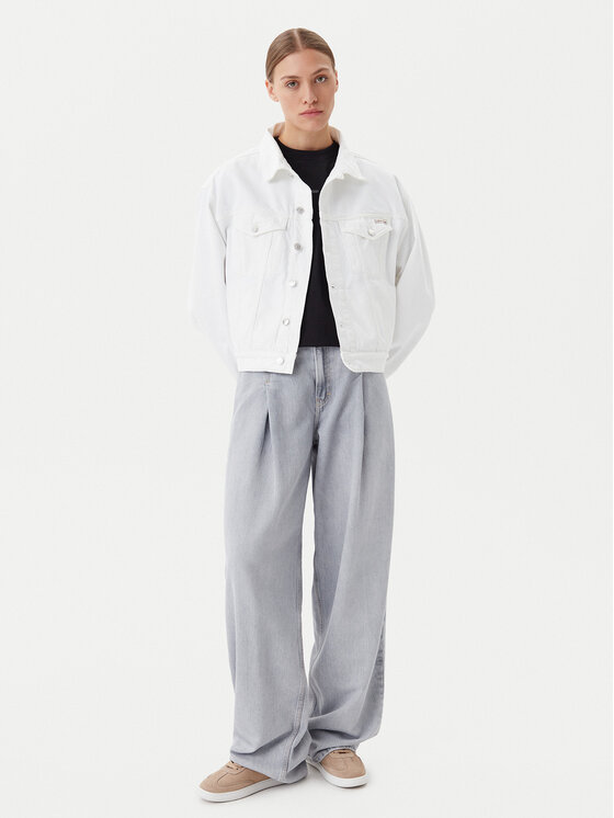 Calvin Klein Jeans Calvin Klein Jeans Farmer kabát J20J225181 Fehér Boxy Fit