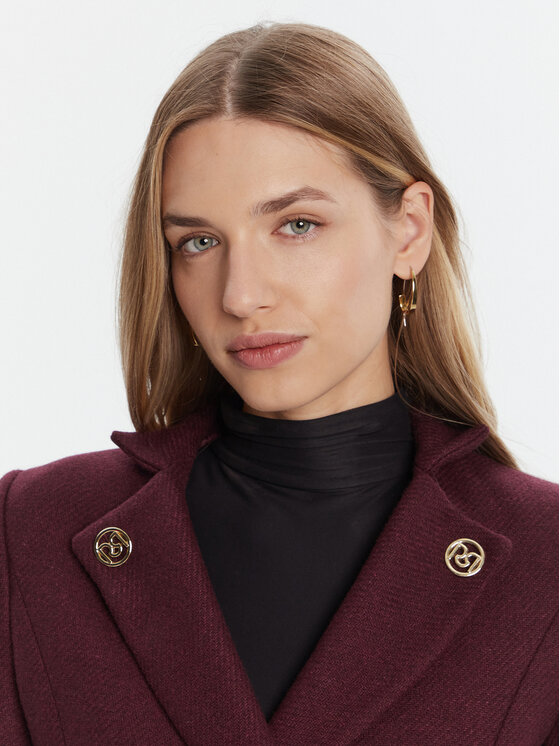 Rinascimento Rinascimento Volneni plašč CFC0126218003 Bordo rdeča Regular Fit