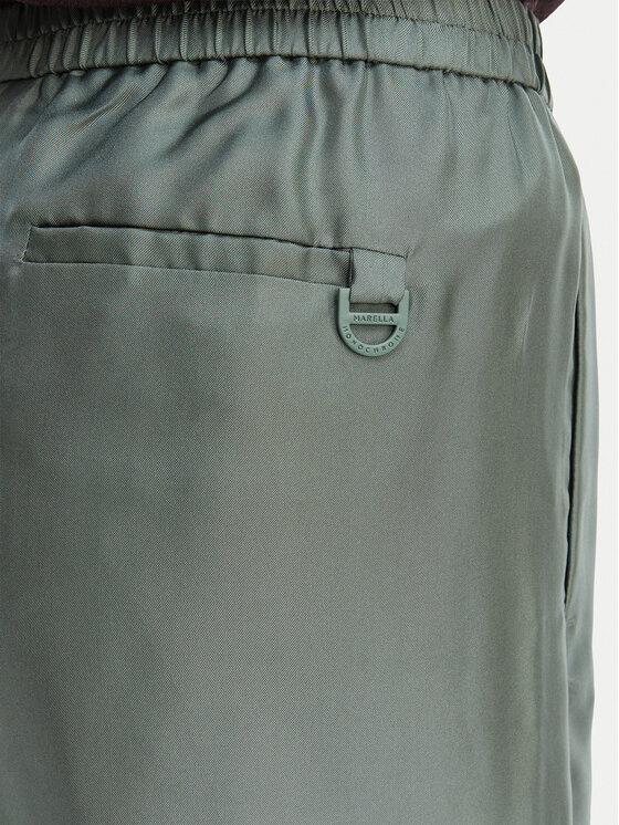 Marella Marella Riidest püksid Quiz 2613131105 Roheline Relaxed Fit