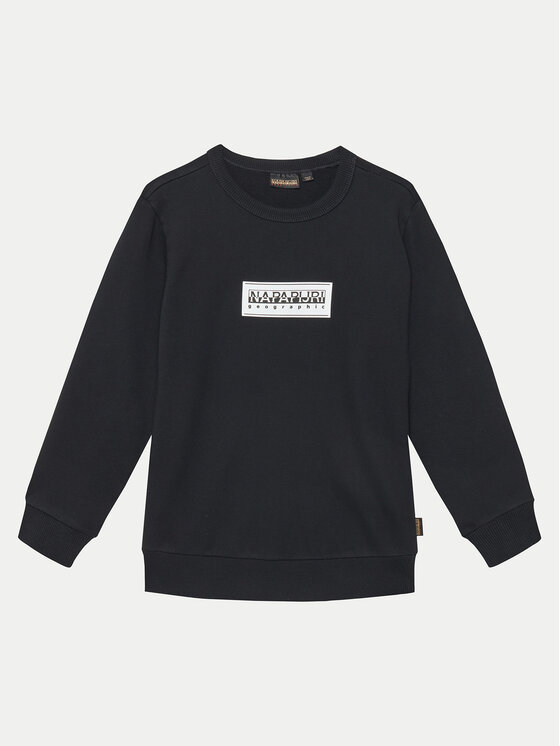 Napapijri Napapijri Μπλούζα Chamois NP0A4IGO D Μαύρο Regular Fit