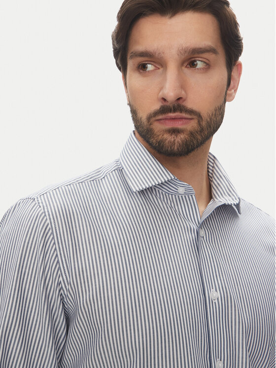 Pierre Cardin Pierre Cardin Koszula C6 11004.0406 Niebieski Modern Fit