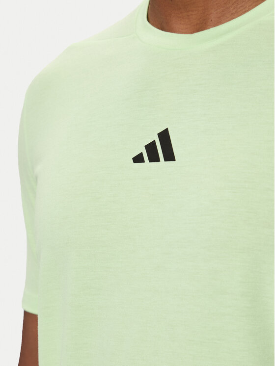 adidas adidas Techniniai marškinėliai Designed for Training IS3813 Žalia Slim Fit
