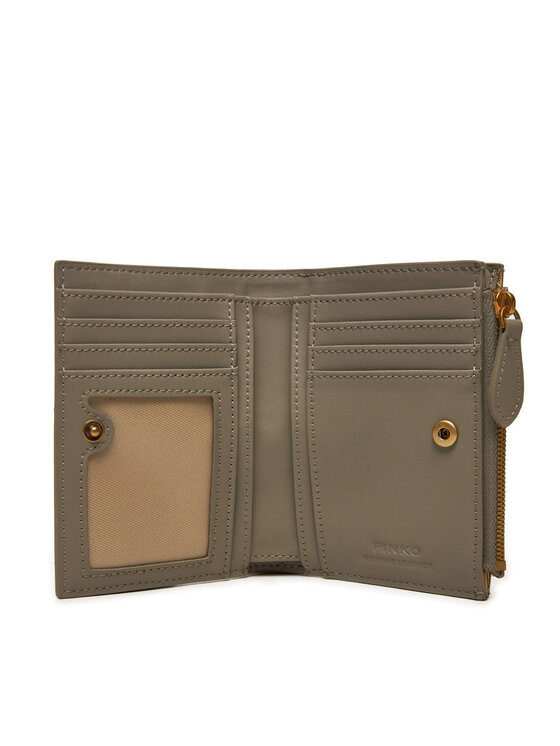 PINKO Pinko Великий жіночий гаманець Compact Wallet . 103612 A0F1 Сірий