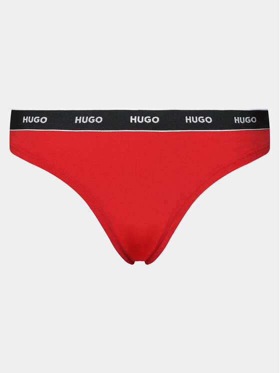HUGO Hugo Sada 3 kusů string kalhotek Triplet Thong 50480150 Barevná