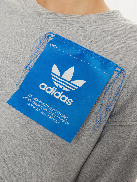 adidas adidas Mikina Ksenia IW5666 Sivá Loose Fit