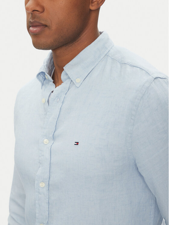 Tommy Hilfiger Tommy Hilfiger Koszula MW0MW34602 Błękitny Regular Fit
