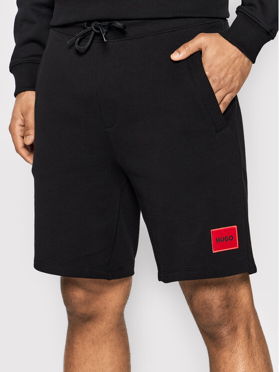 Hugo Pantaloni scurți sport Diz222 50466196 Negru Regular Fit