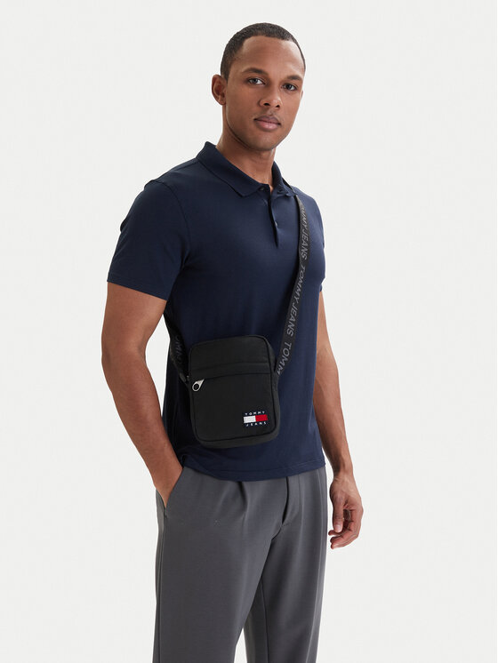 Tommy Jeans Tommy Jeans Мъжка чантичка Tjm Ess Daily Ripstop Reporter AM0AM14211 Черен