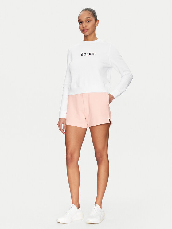 Guess Jeans Guess Jeans Αθλητικό σορτς W5GD0O K68I4 Ροζ Relaxed Fit