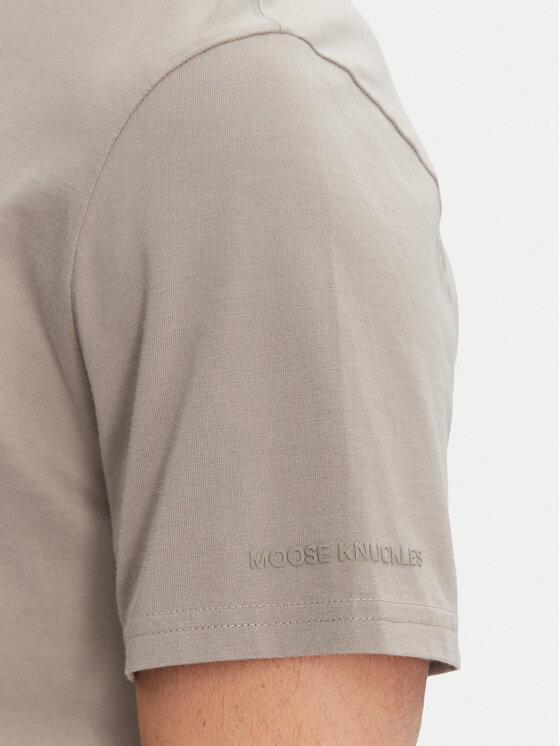 Moose Knuckles Moose Knuckles Тишърт Conway M15MT760 Сив Regular Fit