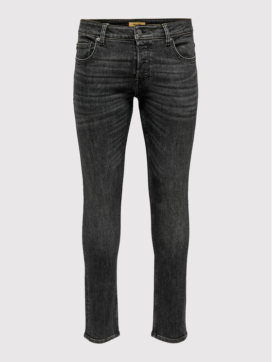 Only & Sons Only & Sons Traperice Loom 22023145 Crna Slim Fit