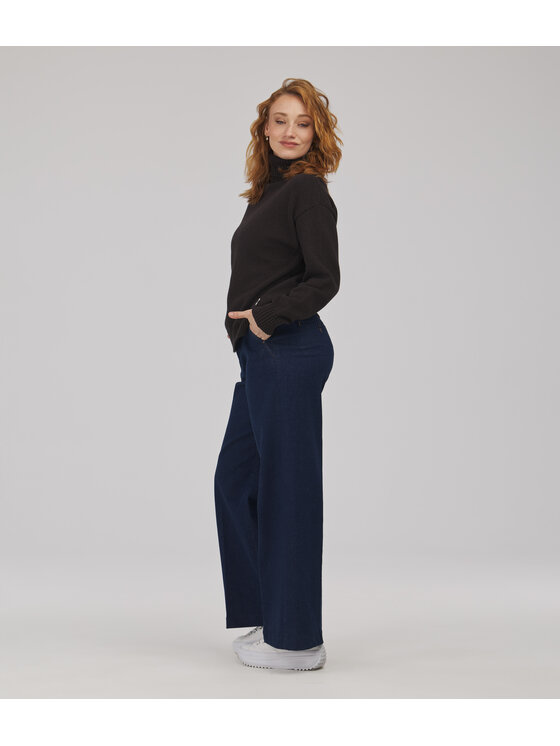 Lee Cooper Lee Cooper Jeansy LUNAR Granatowy Wide Leg