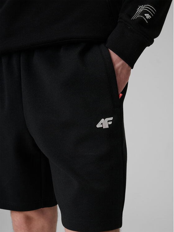 4F 4F Szorty sportowe COMMERCIAL 3 Czarny Regular Fit