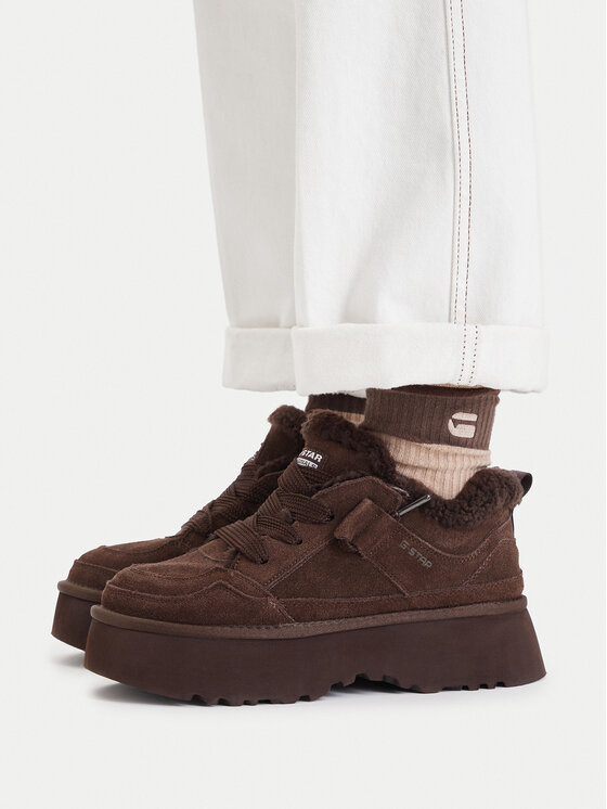 G-STAR G-STAR Sneakersy EO-TS6339-01 Brązowy ciemny