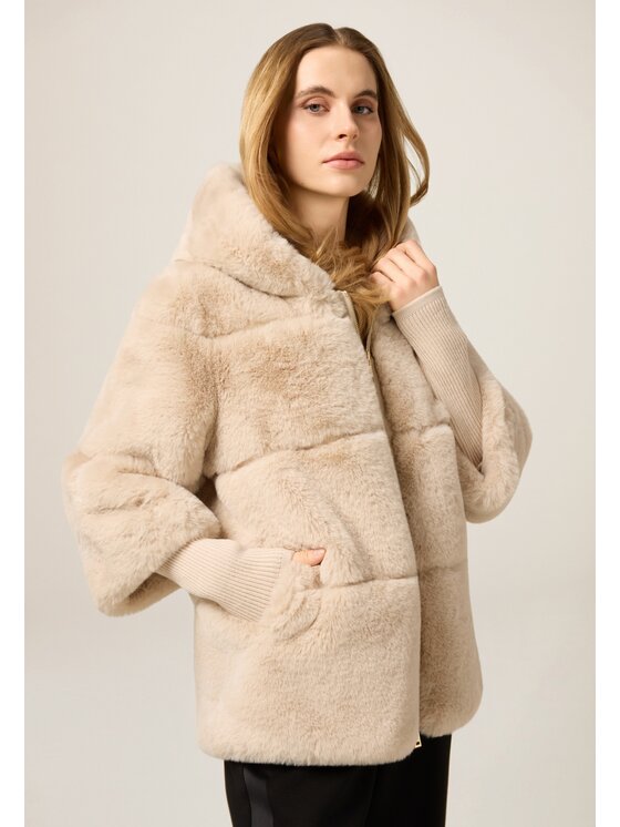 Oltre Oltre Cappotto 0075R000470N002 Écru Baggy Fit