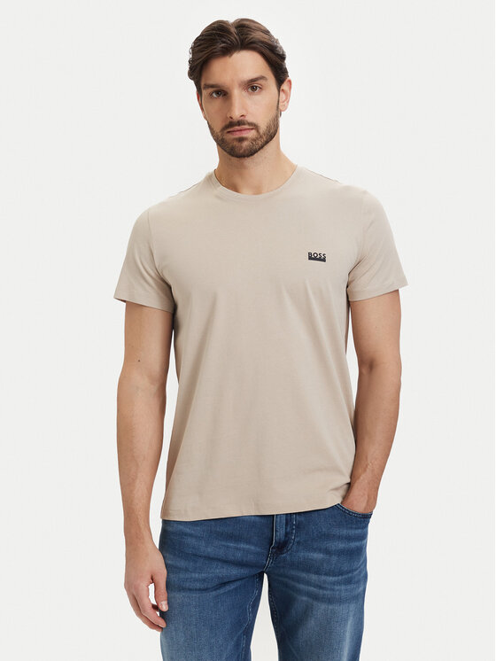 BOSS BOSS Tricou 50531401 Bej deschis Regular Fit