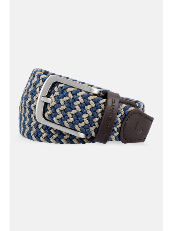 Lancerto Lancerto Pasek Męski Pleat PS090124000019 Niebieski