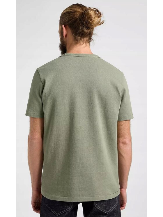 Lee Lee T-Shirt 101 Core Tee Zielony Regular Fit
