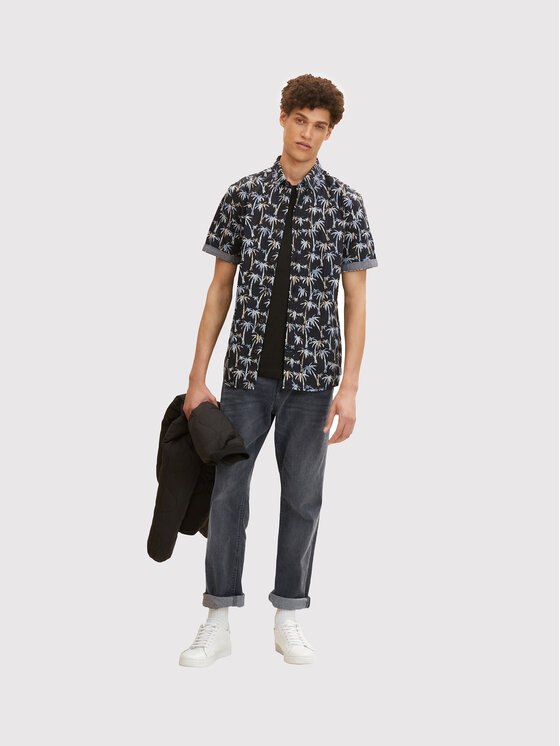 Tom Tailor Tom Tailor Сорочка 1031046 Чорний Regular Fit