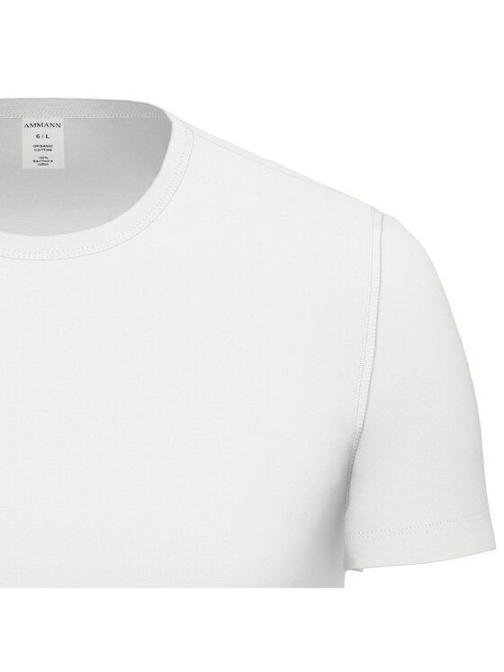 AMMANN AMMANN T-Shirt 27384 Biały Comfort Fit