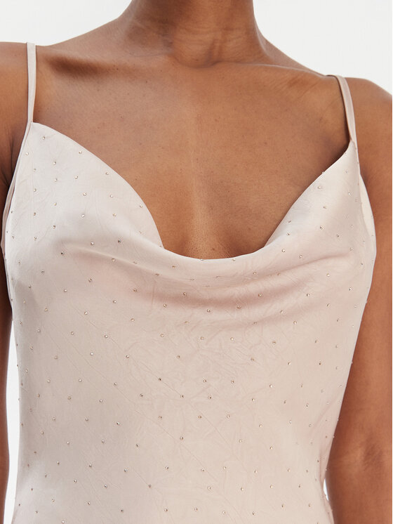 Guess Guess Φόρεμα βραδινό W6RK50 WJ732 Μπεζ Classic Fit