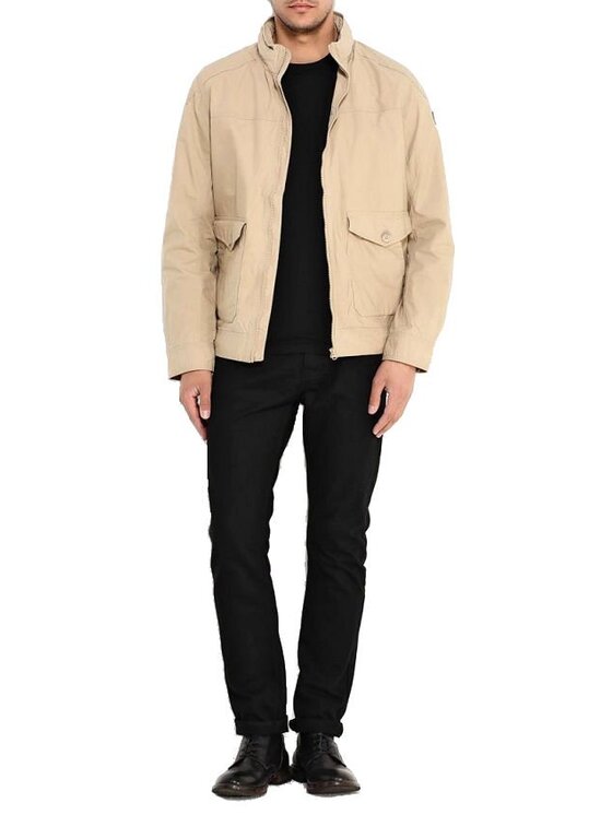 Wrangler Wrangler Kurtka przejściowa THE CLASSIC BOMBER Czarny Regular Fit