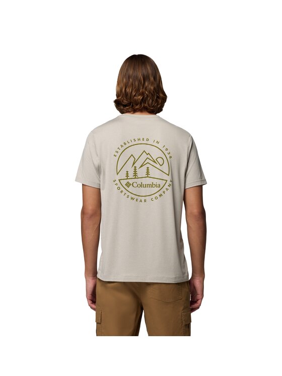 Columbia Columbia T-Shirt 216508 Beżowy Regular Fit