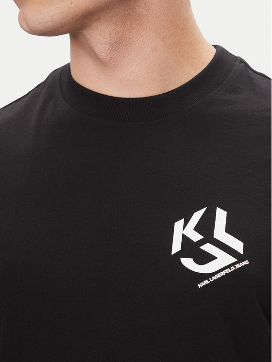 KARL LAGERFELD KARL LAGERFELD T-shirt A2M17072 Crna Regular Fit