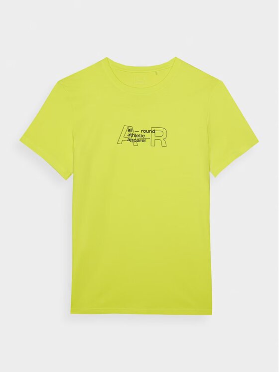4F 4F T-shirt 4FRAW24TTSHM2299-45S Verde Regular Fit