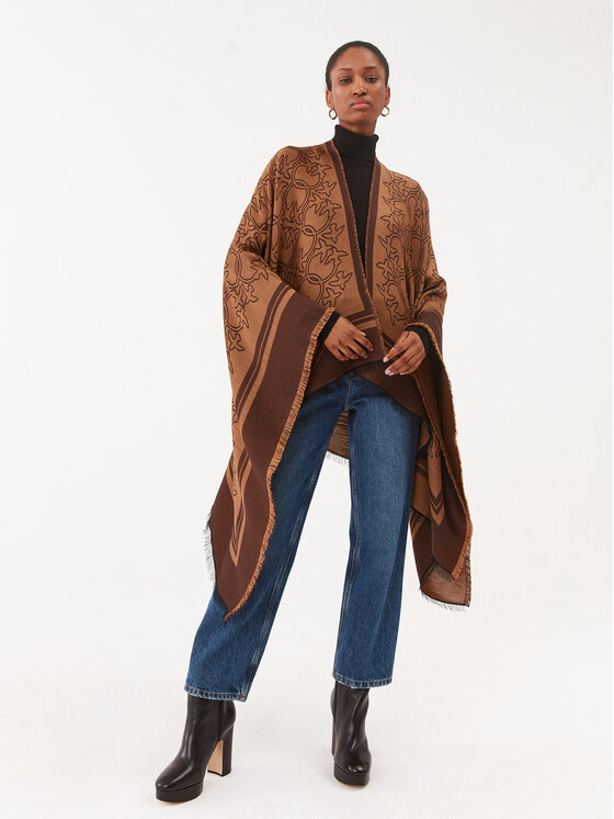 PINKO Pinko Poncho Megabit 101871 A15W Marrone Regular Fit