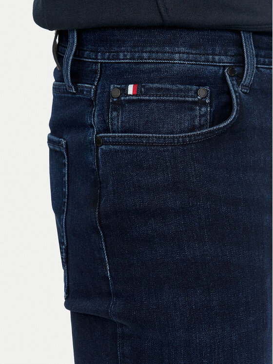 Tommy Hilfiger Tommy Hilfiger Jeansy Denton MW0MW35728 Granatowy Straight Fit