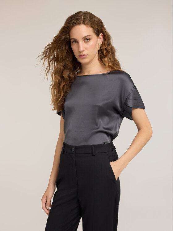 Motivi Motivi Blusa 2794W000822N013 Grigio Boxy Fit