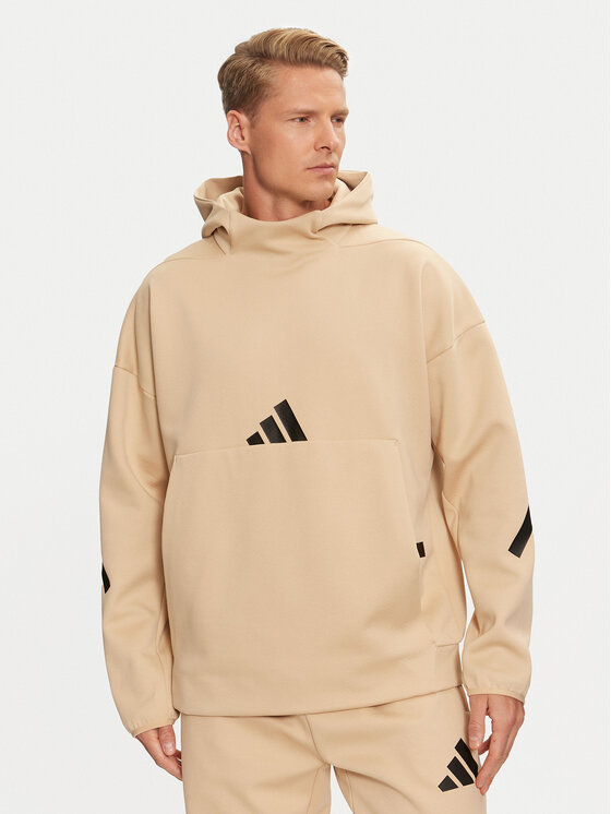 adidas adidas Majica dugih rukava Z.N.E. JJ4894 Bež Loose Fit