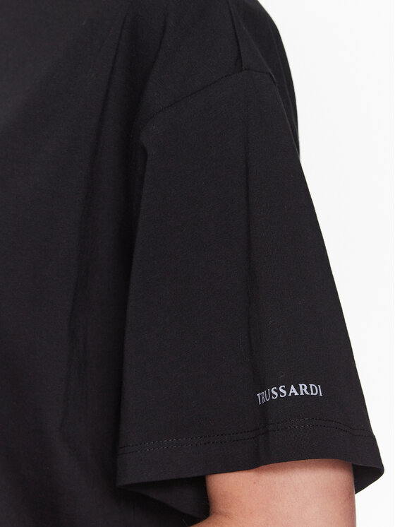 Trussardi Trussardi T-shirt 56T00561 Nero Regular Fit