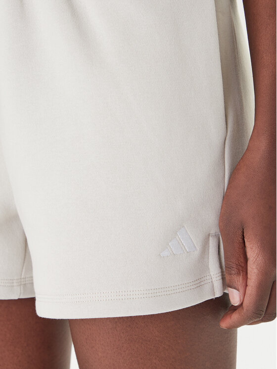 adidas adidas Szorty sportowe Essentials Small Logo Feel Cozy JC5931 Beżowy Regular Fit