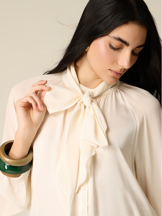Oltre Oltre Koszula 5090J000928N021 Biały Regular Fit