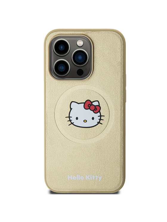 Hello Kitty Hello Kitty Etui na telefon iPhone 15 Pro Max Złoty